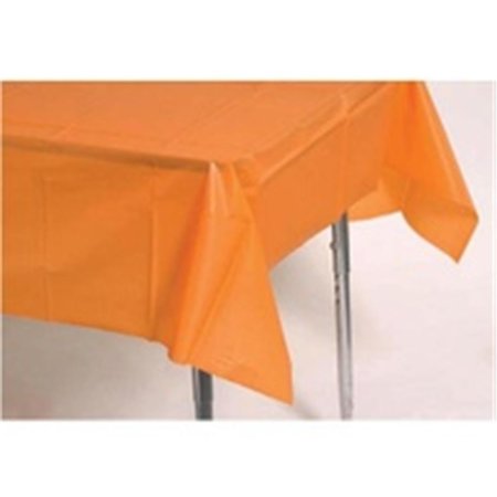 GIFTBASKET Plastic Table Cover Orange GI1487692